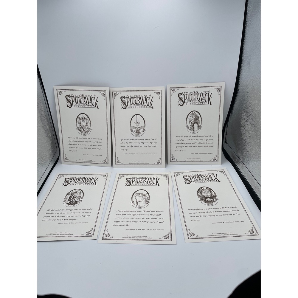 Spiderwick Chronicles Deluxe Collector Trunk Complete Book 1-5, Art/Notebook New - Picture 7 of 7